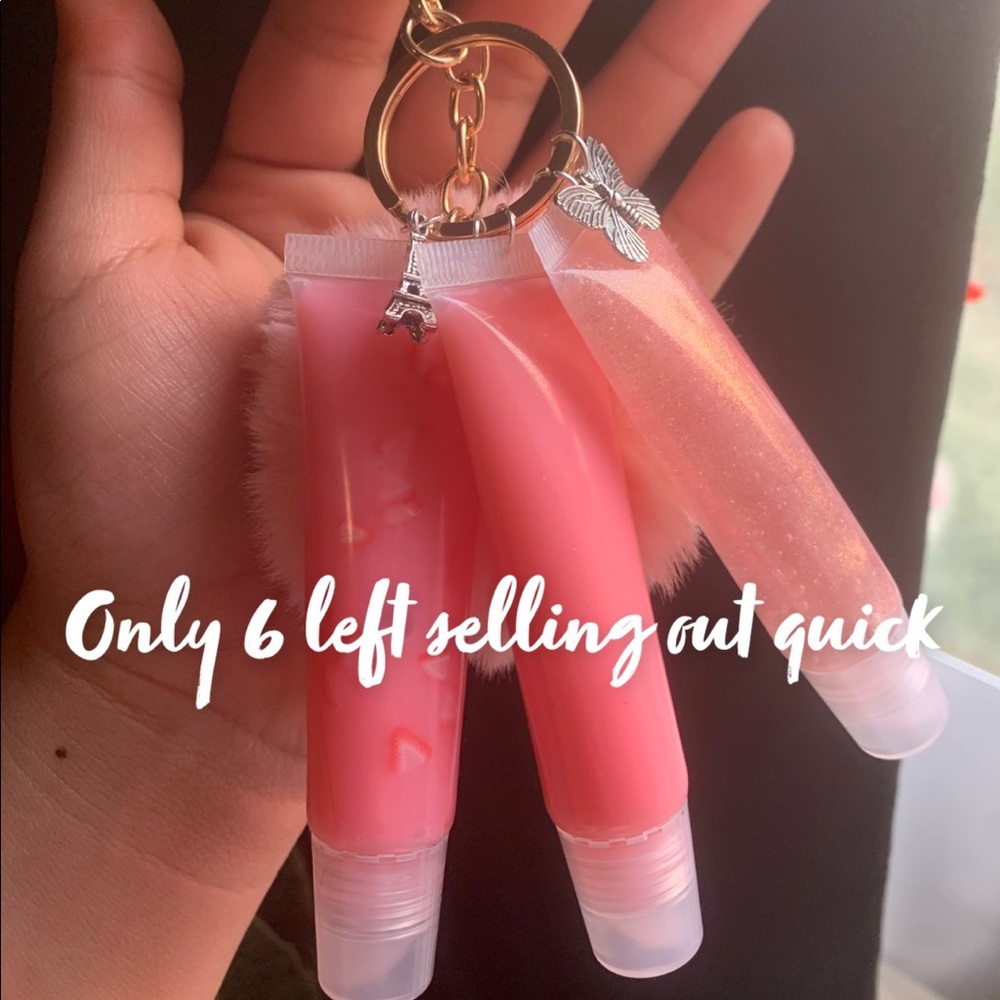 Lip gloss keychain